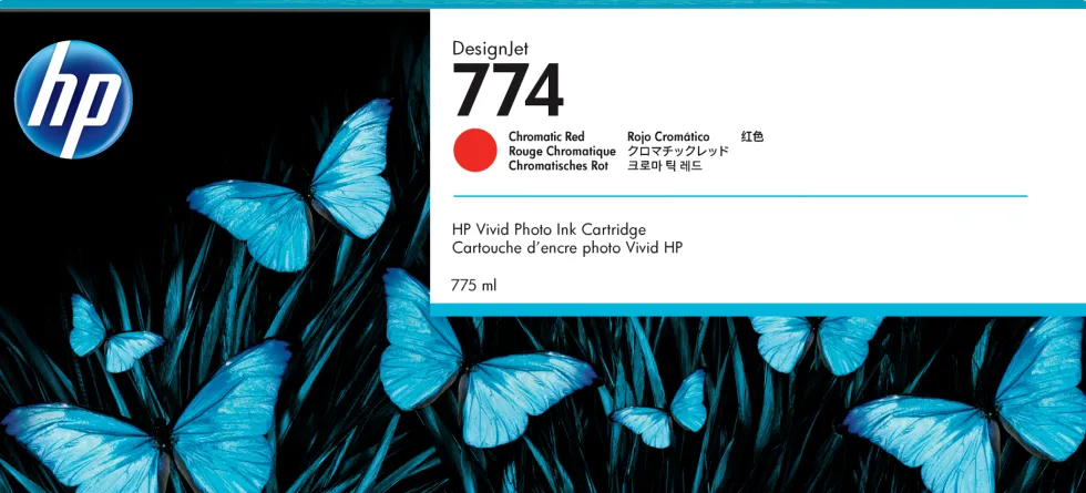 HP 774 775-ml Chromatic Red Ink Cartridge