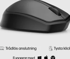 HP 280 Silent Wireless Mouse, Black (Consumer)