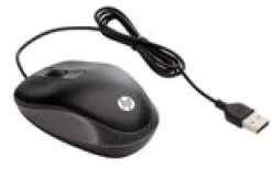HP Travel - Mus - optisk - 3 knappar - kabelansluten - USB