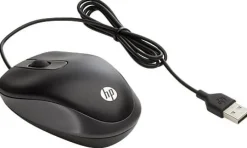HP Travel - Mus - optisk - 3 knappar - kabelansluten - USB