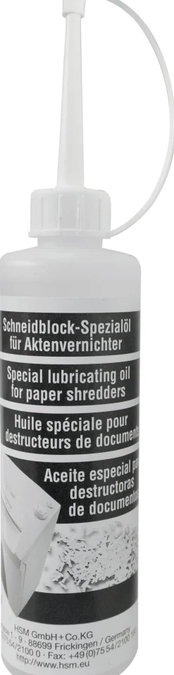 HSM skärverksolja till dokumentförstörare 250ml