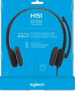 H151 Stereo Headset, Black