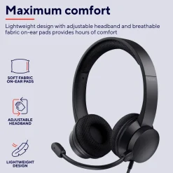 HS-260 USB/USB-C ENC PC headset ECO (B2B)