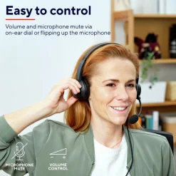 HS-260 USB/USB-C ENC PC headset ECO (B2B)