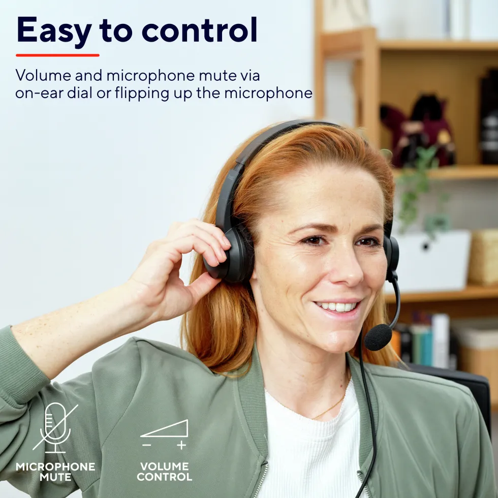 HS-260 USB/USB-C ENC PC headset ECO (B2B)