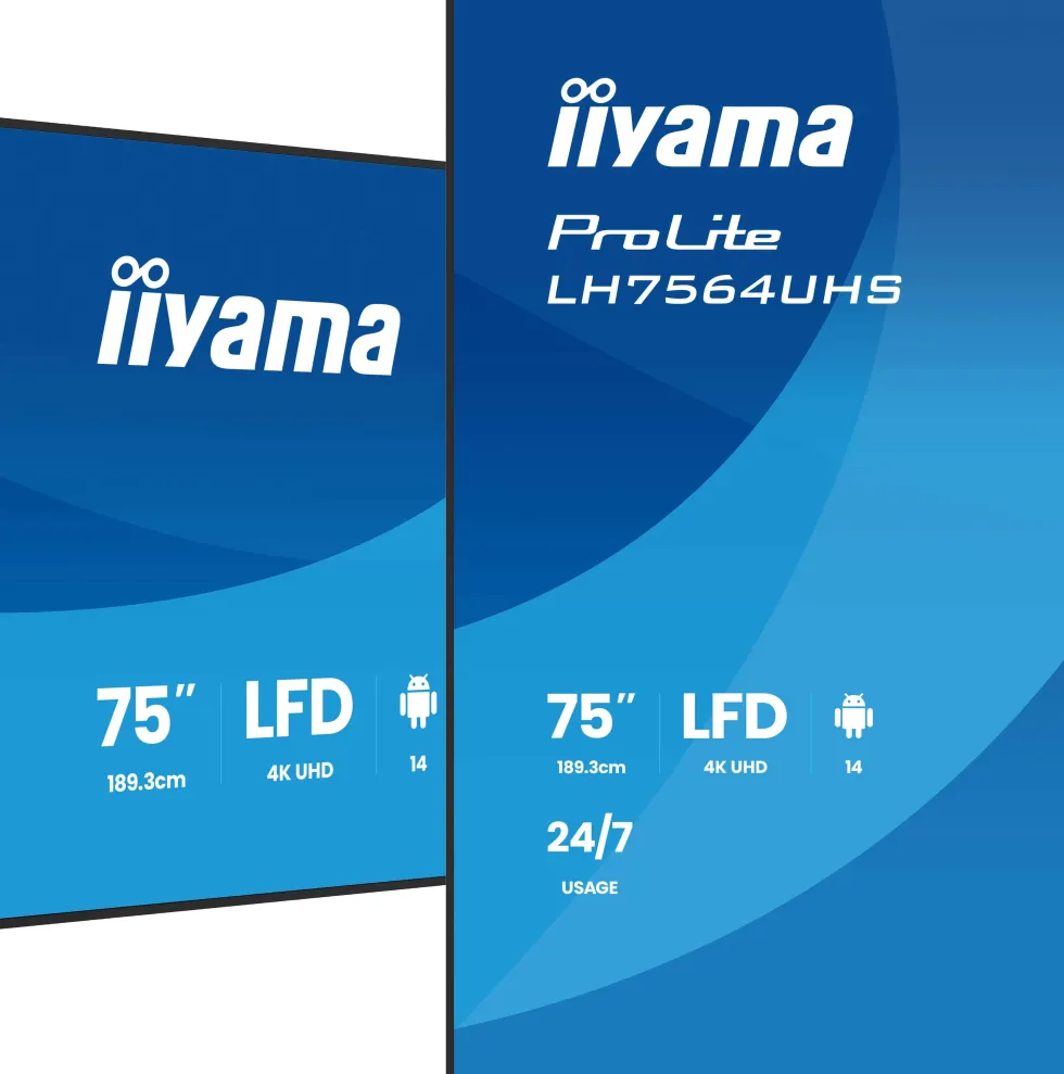 iiyama ProLite LH7564UHS-B1AG - 75" Diagonal klass (74.5"