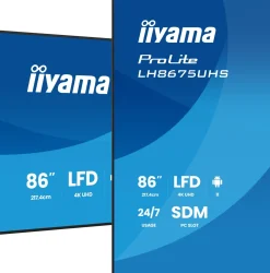iiyama ProLite LH8675UHS-B2AG - 86" Diagonal klass (85.6"