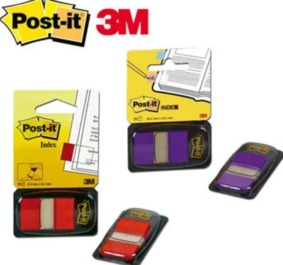 Index POST-IT 25,4x43,2mm orange 50/fp