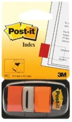 Index POST-IT 25,4x43,2mm orange 50/fp