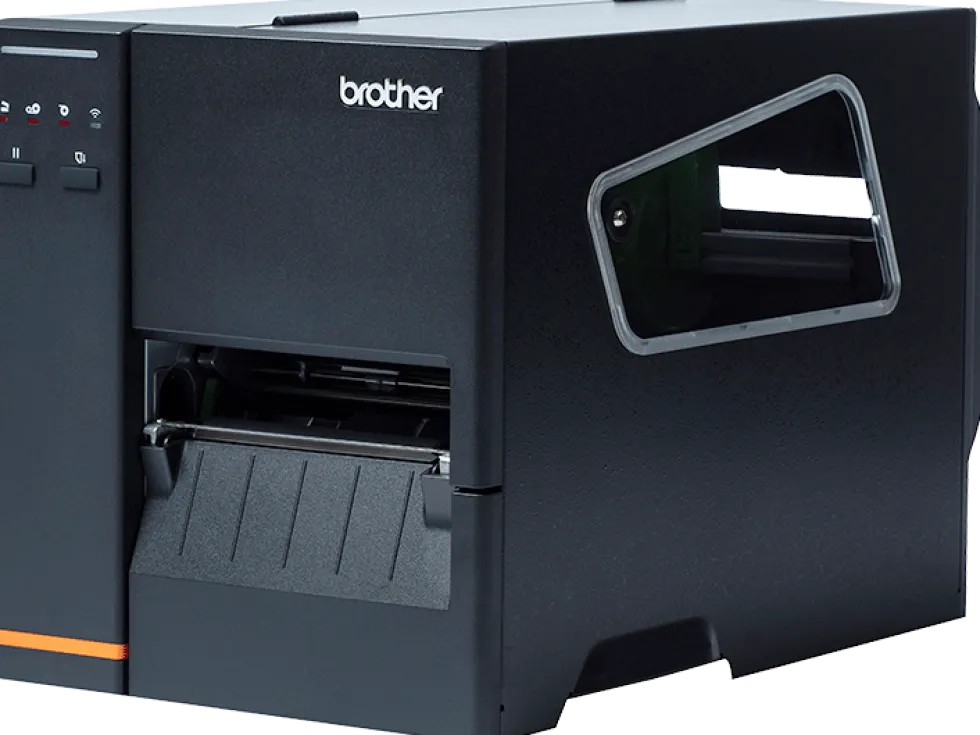 industrial label printer with high resolution printing