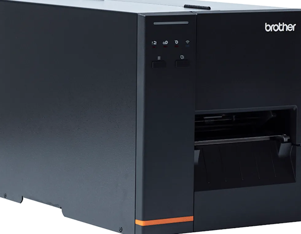 industrial label printer with high resolution printing