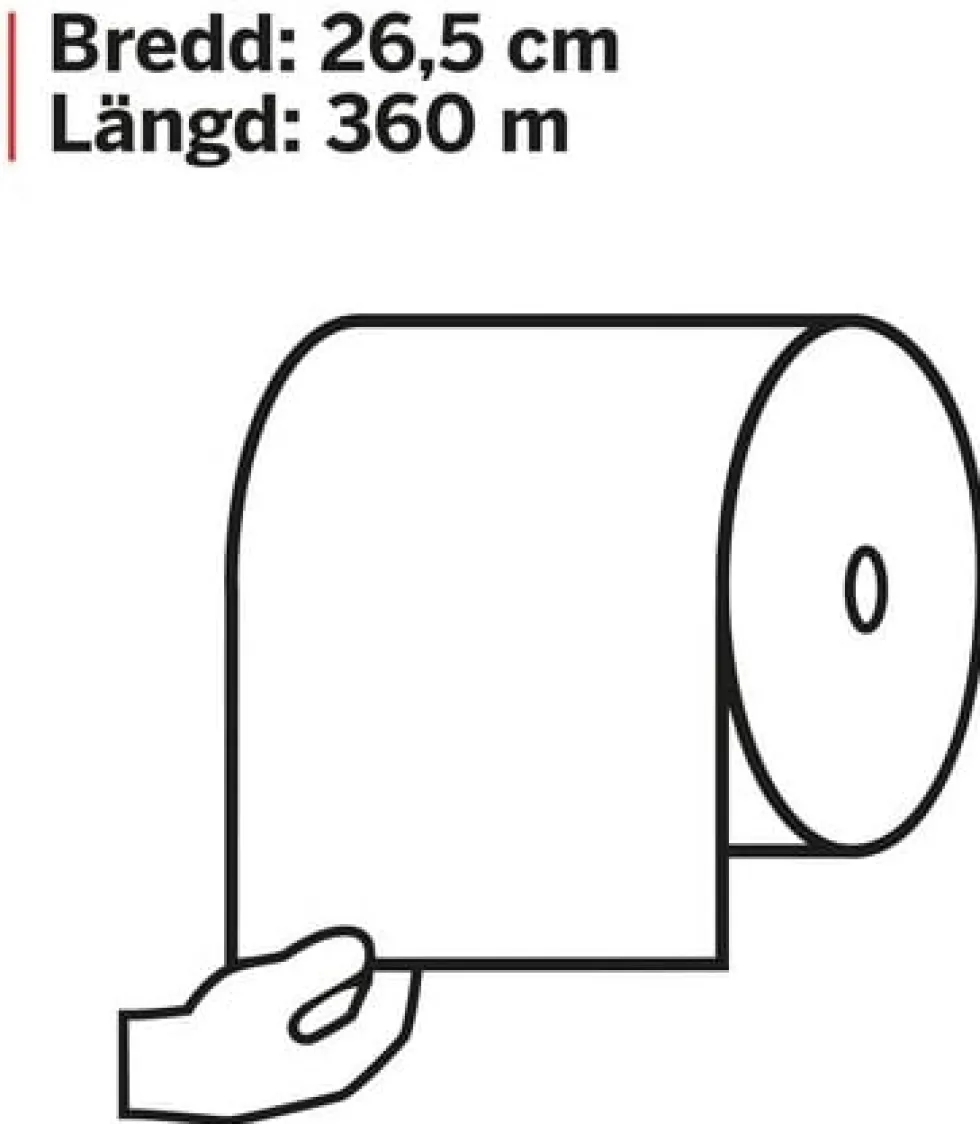 Industritorkrulle KATRIN Plus XL2 Vit, 2-lag, 380m, 2rl