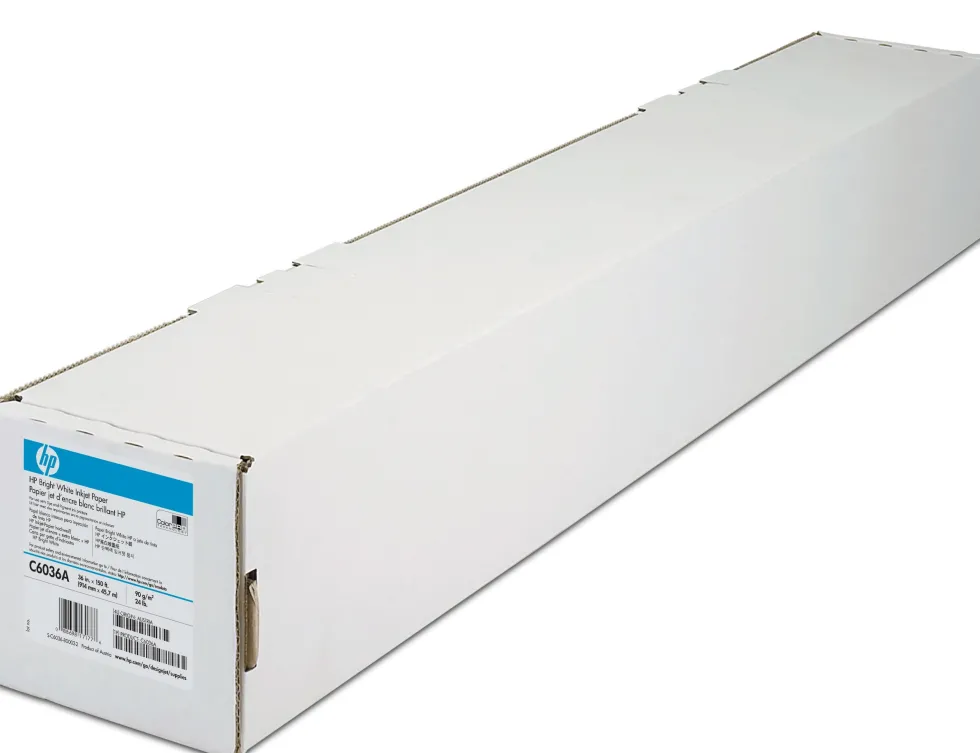 Inkjetpapper HP C6036A, 914mmx45,7m, 90g