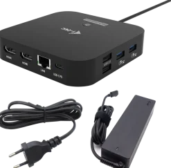 I-TEC USB-C Dual HDMI Docking Station, PD 100W + PSU 100W