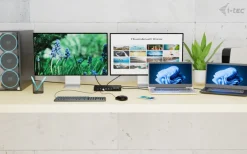 I-TEC USB-C KVM Docking station for 3 Hosts, Dual Display, P