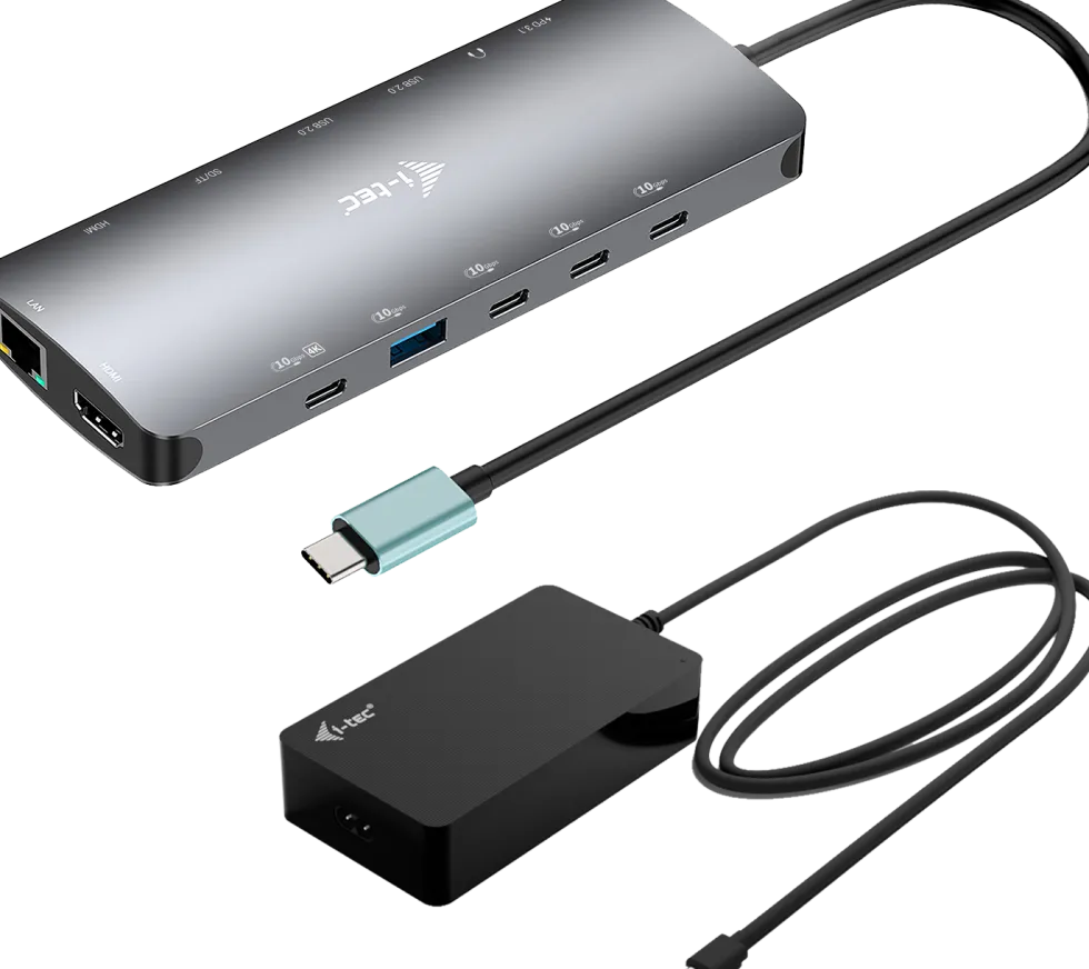 I-TEC USB-C Metal Nano 3x Display Dock, 2x HDMI 1x USB-C vid