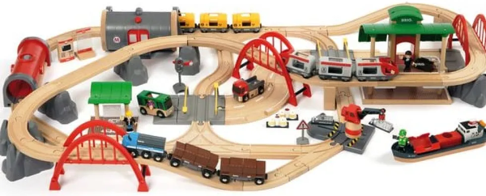 Järnvägsset BRIO World - 33052 Deluxe