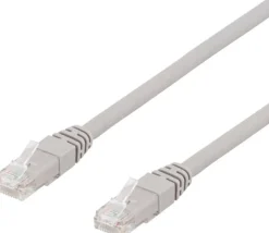 Kabel DELTACO Nätverk UTP Cat6a 10m grå