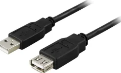 Kabel DELTACO USB 2.0 förlängning, 3m
