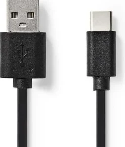 Kabel NEDIS USB-A-USB-C 1m svart