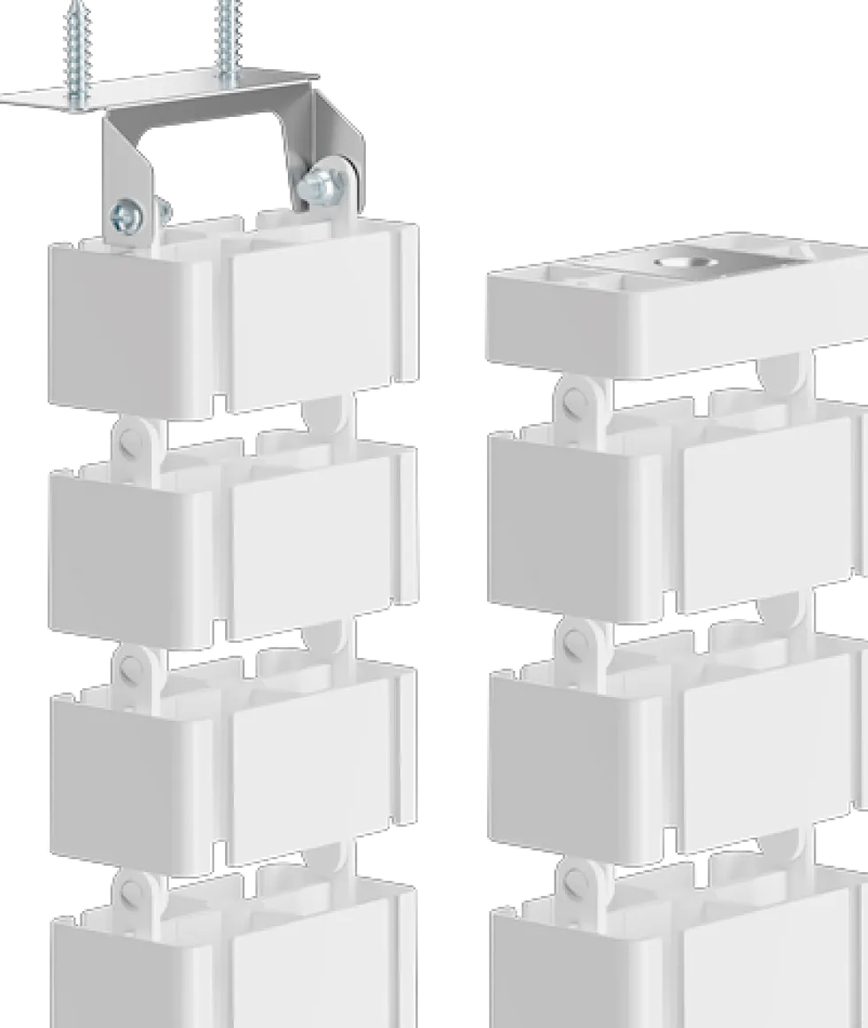 Kabelsamlare FELLOWES CableSpine vit