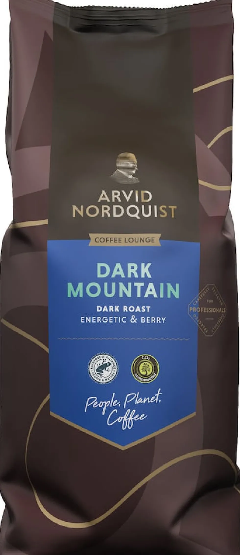 Kaffe Automatmalet Arvid Nordquist Dark Mountain Mörkrost, 1000g