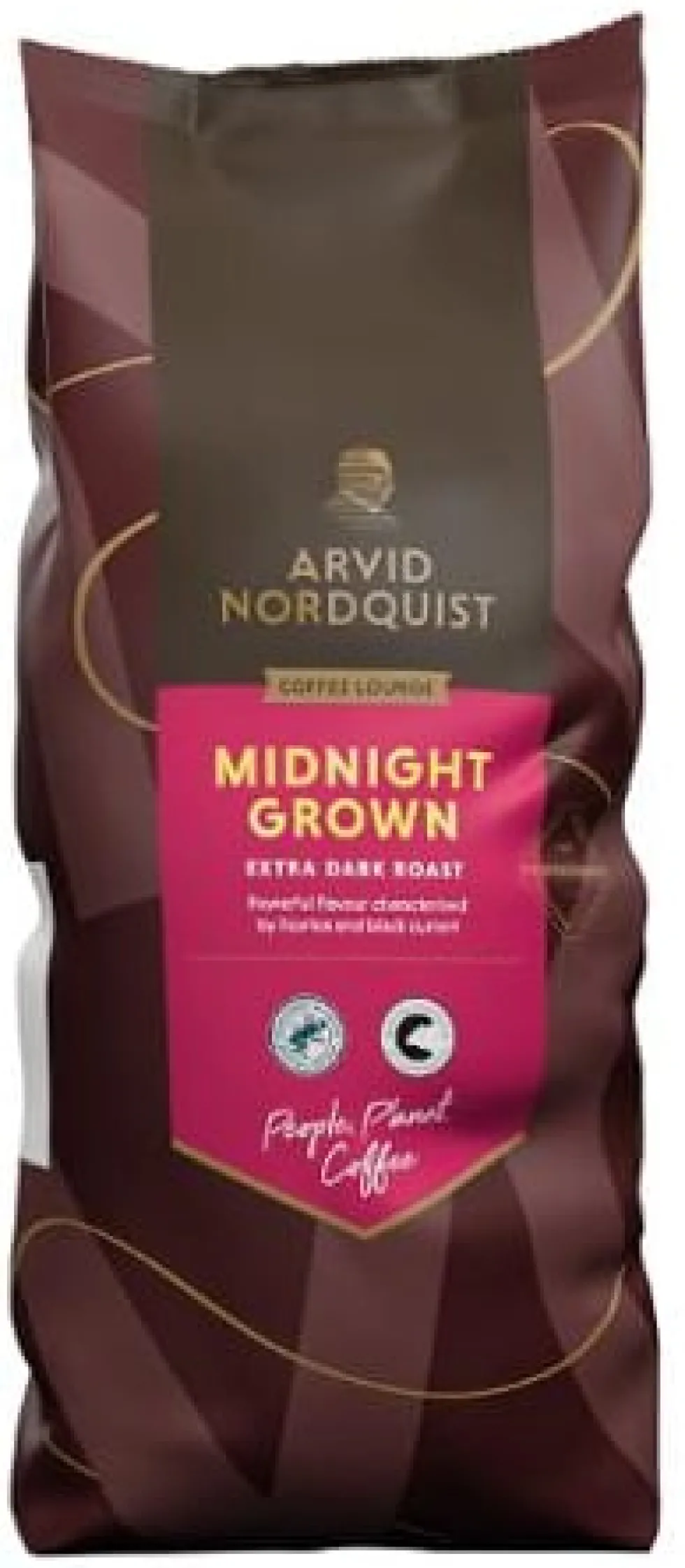 Kaffebönor Arvid Nordquist Midnight Grown, mörkrost, 1kg