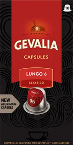 Kaffekapsel GEVALIA Espresso Lungo, 10/fp