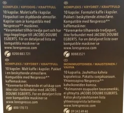 Kaffekapsel L'OR Supremo, 10/fp