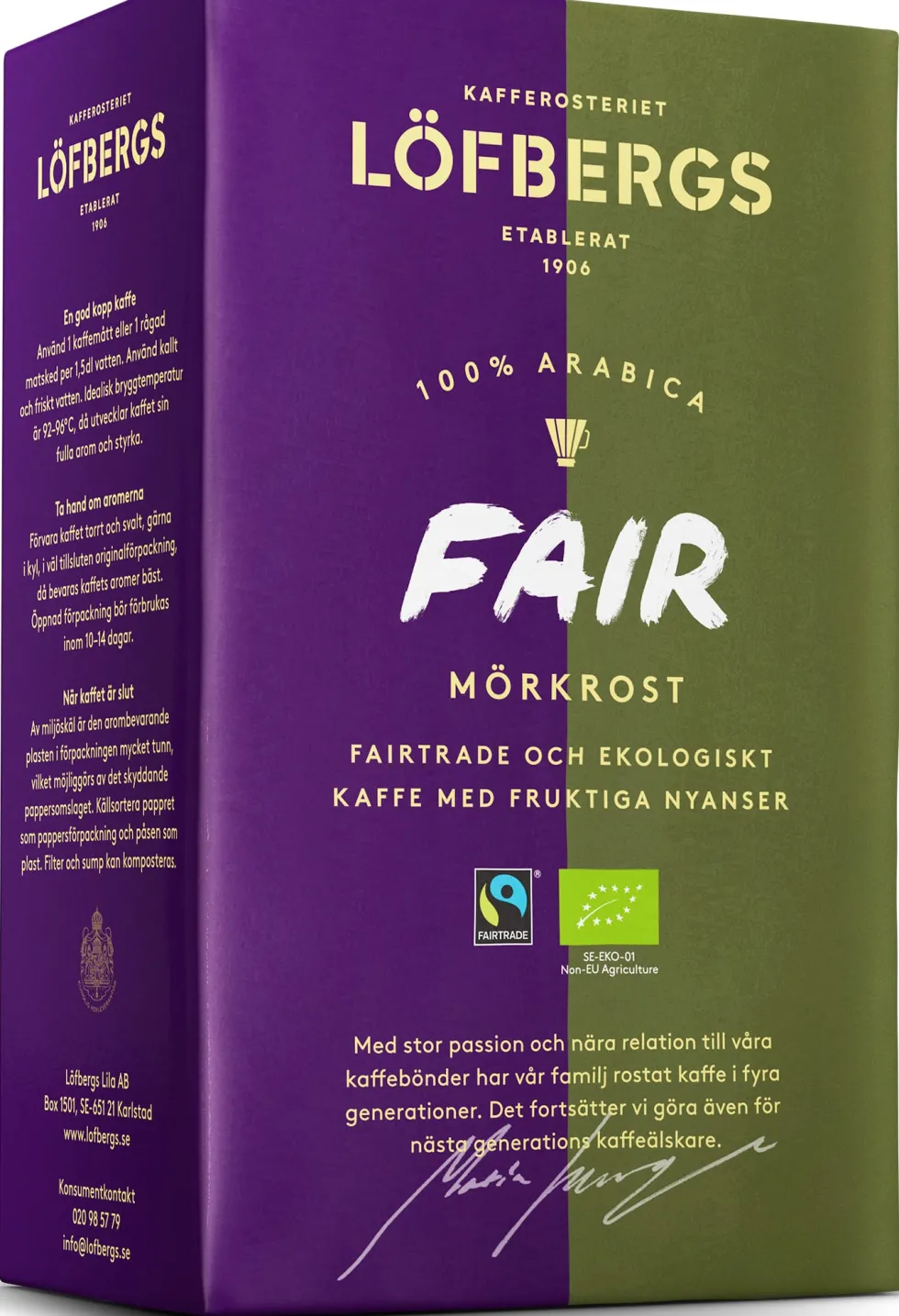 Kaffe LÖFBERGS Fair Dark Eko/FT 450g