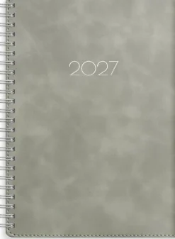 Kalender Business A5 Twist 2027 grå