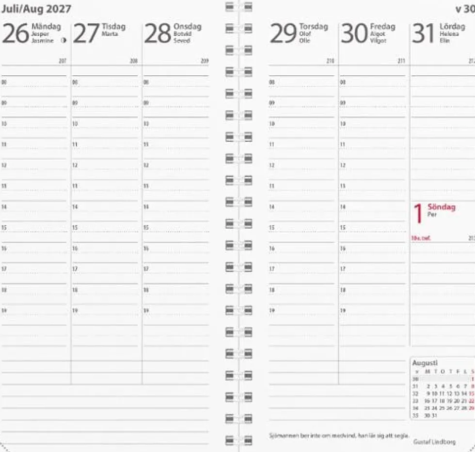 Kalender Interplano refill 2027