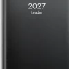 Kalender Leader 2027 plast svart