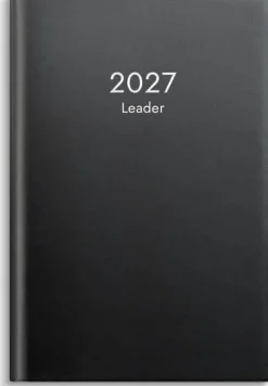 Kalender Leader 2027 plast svart