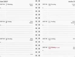 Kalender Leader refill 2027