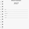 Kalender Minister refill 2027