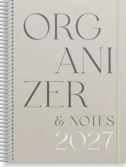 Kalender Organizer & Notes 2027 stående