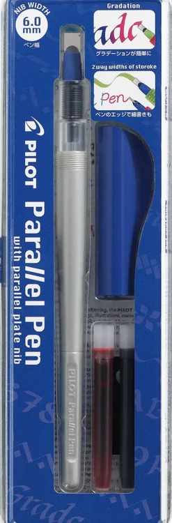 Kalligrafi Parallel Pen 6,0 set svart