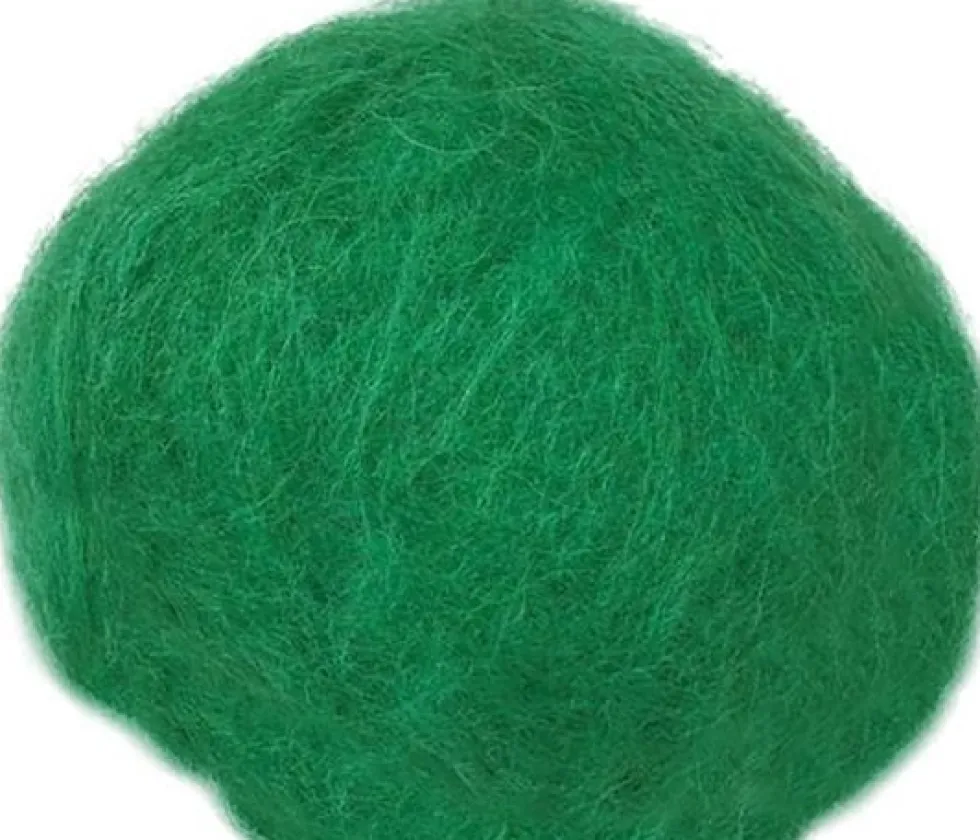 Kardad ull 250g grön