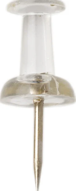 Kartnålar Push-pin transp 25/f