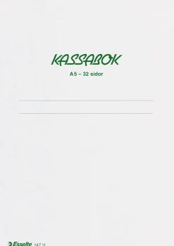Kassabok privateko. A5 32S blå