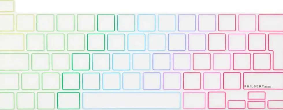 KB Cover MacBook Pro 13-16’’ 2019-2022, TRNSP/Rainbow