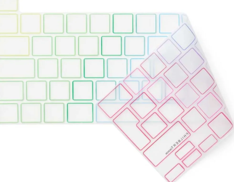 KB Cover MacBook Pro 13-16’’ 2019-2022, TRNSP/Rainbow
