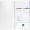Konferensmapp EXACOMPTA A4 PP, försättsficka, vit, 10st