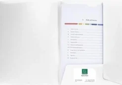 Konferensmapp EXACOMPTA A4 PP, försättsficka, vit, 10st