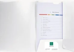 Konferensmapp EXACOMPTA A4 PP, försättsficka, vit, 10st