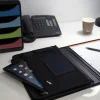 Konferensmapp EXACOMPTA, A4, svart, textil
