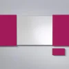 Konferensskåp Glas Cerise, magnetisk
