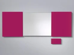 Konferensskåp Glas Cerise, magnetisk