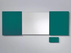 Konferensskåp Glas Petroleumgrön, magnetisk